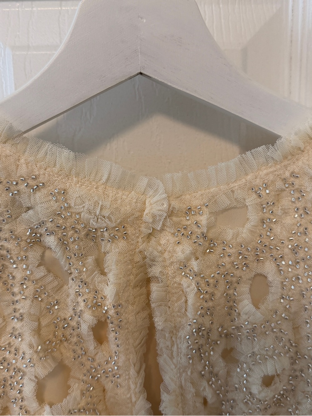 NWT &Otherstories Beaded Tulle Mini Dress - Picture 9 of 13